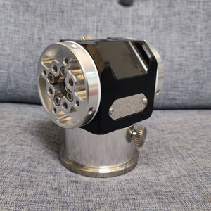 Astronomical Telescope 3-inch Equatorial Mount + 20mm Counterweight Rod Dual-arm Heavy-duty Design for Binocular Telescope