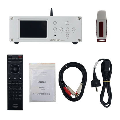 Silvery DV20C-BT DAC Audio Decoder Digital Turntable USB Flash Drive DSD Lossless Music Player Bluetooth5.3 ES9038 Decoding