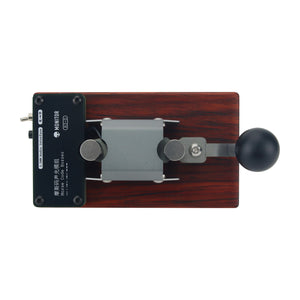 Deep Annatto Base Version Automatic/Manual Morse Code Telegraph Key Mini CW Key for Learning and Training