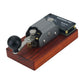 Deep Annatto Base Version Automatic/Manual Morse Code Telegraph Key Mini CW Key for Learning and Training