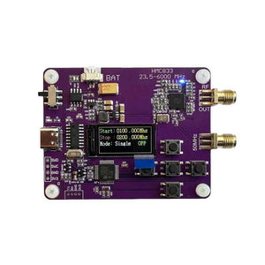 HMC833 23.5MHz-6000MHz RF Signal Generator Type-C Charging Signal Generator Module with 0.96-inch OLED Screen