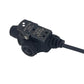Short Cable Version Replica TEA U94V2 PTT 6Pin Soft Rubber Waterproof Interface Push to Talk