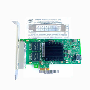 I350-T4V2 Four Electrical Ports Gigabit Ethernet Controller for Intel PCIE X1 Compatible with PCIE X4/X8/X16 Bus Slots