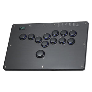 U12 12-Button Arcade Stick All Button Arcade Controller w/ Transparent Bottom Plate for Hitbox NS PC