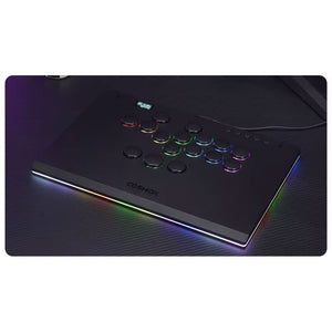 COSMOX M Ultra 16 Aluminum Alloy Arcade Controller 16-Button Arcade Stick w/ Tournament Lock Switch