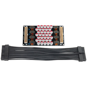 PCHIFI ATX 24Pin Onboard 4-Channel DC Power Filter Board L-C-L 15A Filtering for Digital Broadcasting with 25CM Output Cable