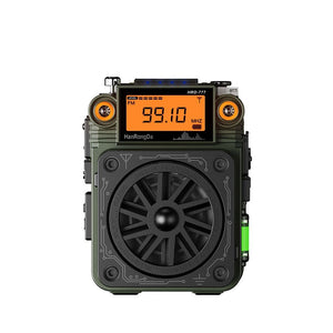 HRD-777 Multifunctional Full Band FM AM SW WB Bluetooth Radio Receiver with Fingertip Gyroscope Design