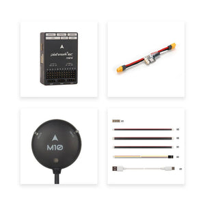 Holybro Pixhawk 6C Mini-B Flight Controller Module + PM02 12S Power Module + M10 GPS Module for FPV Racing Drone Flight Control