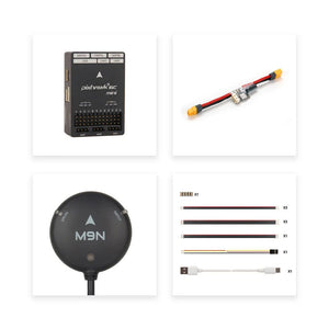 Holybro Pixhawk 6C Mini-B Flight Controller Module + PM02 12S Power Module + M9 GPS Module for FPV Racing Drone Flight Control