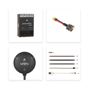 Holybro Pixhawk 6C Mini-B Flight Controller Module + PM06 14S Power Module + M9 GPS Module for FPV Racing Drone Flight Control