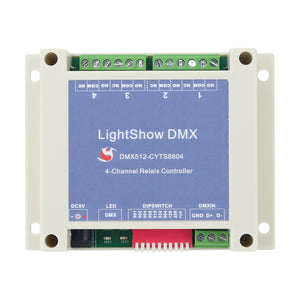 LightShow DMX 4-Channel Relay Switch Controller DC 5V DMX512 Suitable For KTV Bars Entertainment
