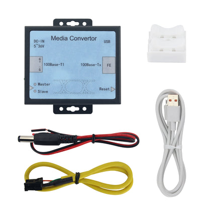 100BASE-T1 Media Converter 100Mbps Automotive Ethernet Converter w/ 49.2ft Communication Distance