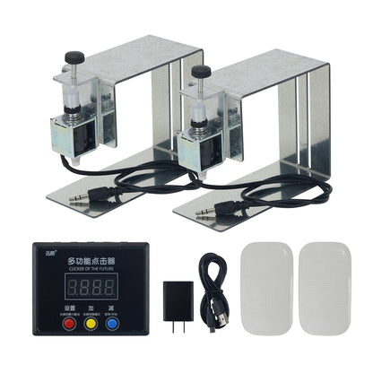 Intelligent Keyboard Clicker Game Automatic Mouse Clicker Quiet Operation One Display &amp; Two Clickers