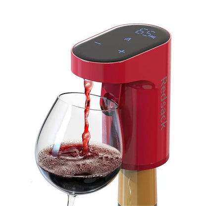 Red Version Smart Automatic Wine Dispenser Aerator Electric Dispensing Wine Decanter Alcohol Vodka Whisky Wine