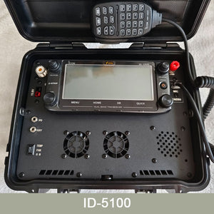 Black Mobile Radio Case Mobile Radio Box for ICOM ID-5100 Mobile Transceiver with Large Screen