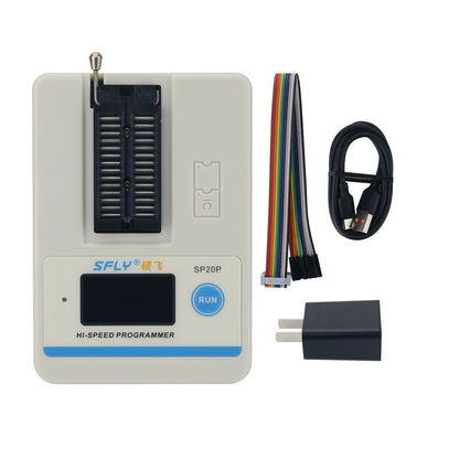 SP20P High Speed FLASH Programmer Type-C/IPS/ATE Online/Offline Writer with PLED Screen ISP Programming for SPI NOR FLASH/EEPROM