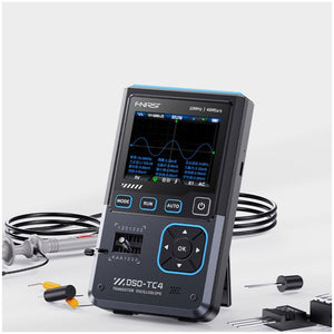 FNIRSI DSO-TC4 Three-in-one 10MHz Oscilloscope Signal Generator Transistor Detection with 2.8-inch TFT Color Screen