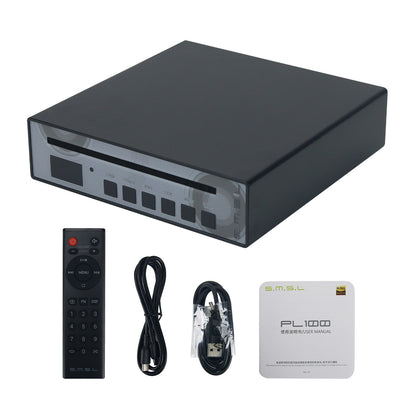 SMSL Black PL100 Digital CD Player Support for MQA Decoding Headphone Amplifier with Remote Control