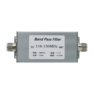 BPF 116-150MHz Band Pass Filter 100W Anti-interference High Quality RF Accessory with M-type Connector