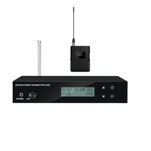 ANLEON S3 626-662MHz Wireless In-Ear Monitor System Stereo Transmitter and Receiver Built-in Lithium Battery