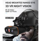 VRNV100 3D VR Head-mounted Night Vision Telescope 8K 96MP HD 8X Digital Zooming Binocular with 2x32GB Cards