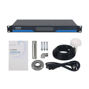 Network Time Server with High Precision OCXO for Beidou Dual Mode GPS PTP Clock NTP Server (30m Antenna + Single Network Port)