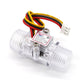 YF-S201C 1-30L/min Transparent Hall-Effect Water Flow Sensor G1/2 Water Flow Meter for Water Heaters