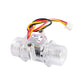YF-S201C 1-30L/min Transparent Hall-Effect Water Flow Sensor G1/2 Water Flow Meter for Water Heaters