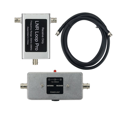 HamGeek 50KHz-30MHz LNR Loop Pro Active Loop Antenna Ultra Low Noise - Wellbrook ALA/FLEX1530LN