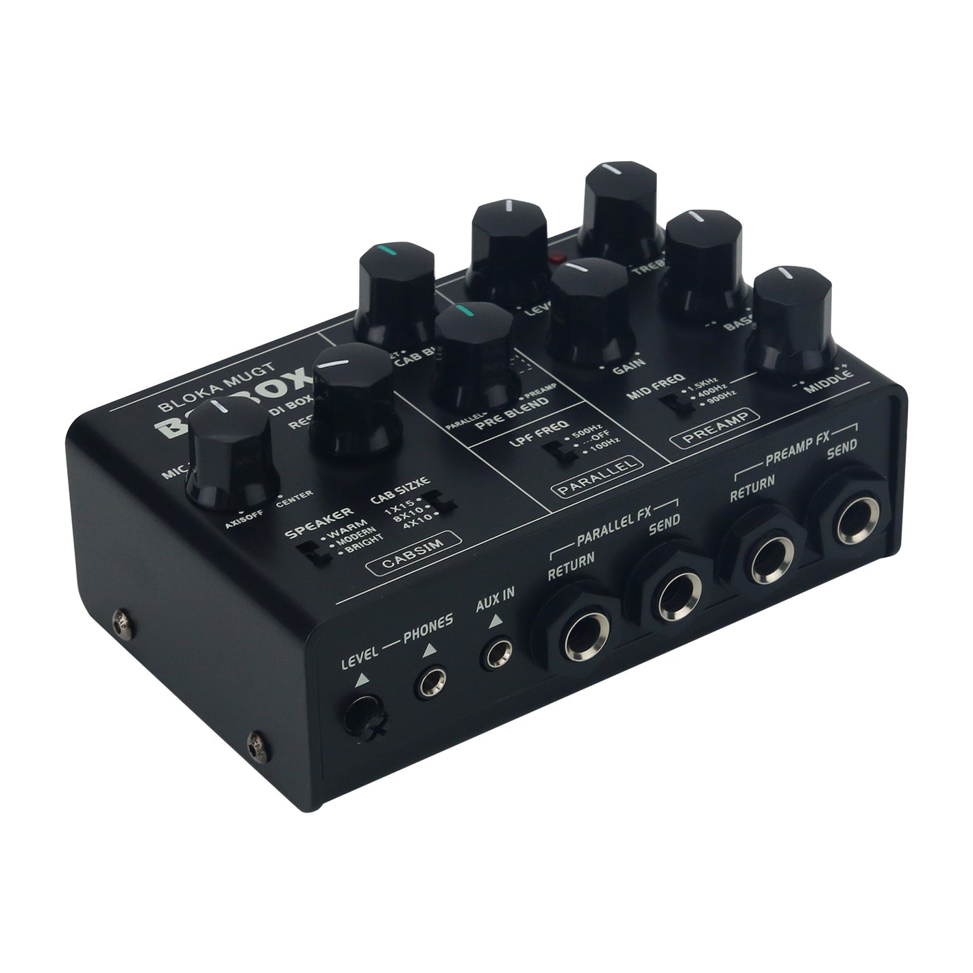 Electric Bass Simulation Effector 3-Segment EQ Bass Speaker Box Ampeg SVT Effects 6.3MM Output with DI