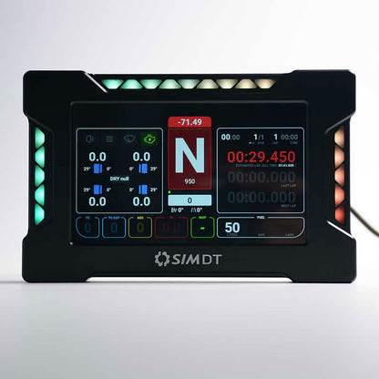 DB PRO Racing Game Simulator Display 5-inch 800x480 60Hz Touch Screen 19-RGB Indicators SIMHUB Double USB Interface