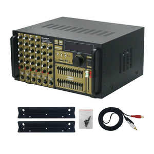 600W+600W High Power Professional Audio Amplifier 8xTTA1941 Power Amplifier Tube for Toshiba with Built-in Bluetooth