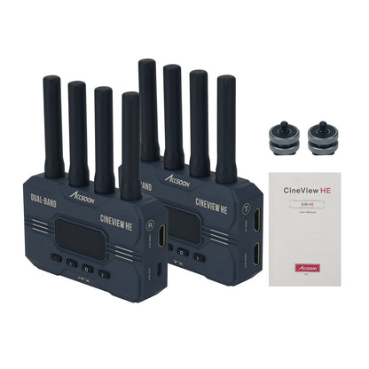 Accsoon Cineview HE Dual-Band Wireless Camera Transmitter and Receiver Kit for 1200FT Transmission