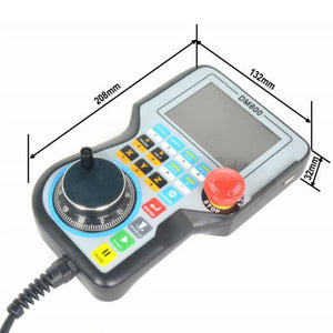 DM800 5-Axis Handheld CNC Controller Built-in MPG 3.8-inch Display Motion Controller with Emergency Stop Button