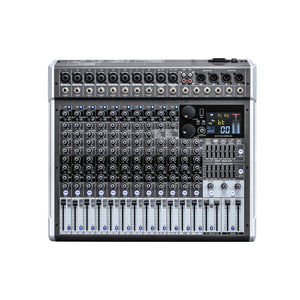HERO12 12-Channel Mixer Bluetooth Mixer Professinoal Audio Mixer w/ Built-in Dual 99-bit DSP Effects