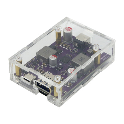 200W IP6559+IP6550 Buck Boost Fast Charging Module with Acrylic Shell Supports PD2.0 and 3.0