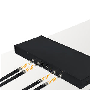 J162 470-960MHz Portable Wireless Microphone One Receiver and Two Microphones FM Dynamic Professional Digital Wireless System