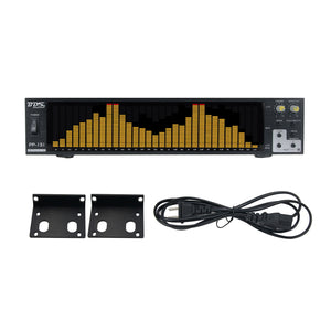 BDS PP-131 Yellow Audio Spectrum Analyzer Display 2U Rack 31-Band Music Rhythm Light Support Automatic Gain Function