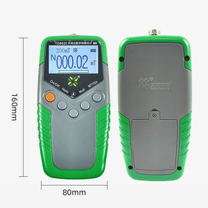 TD8620 0-2400mT Gauss Meter Tesla Meter Magnetic Field Detector Handheld Fluxmeter (5% Accuracy)