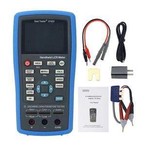 ET433 Handheld LCR Meter LCR Tester Capacitance Inductance Meter 100KHz Adjustable Frequency