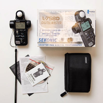 Secondhand 99.9% New L758D Light Meter High Quality Digital Photography Lux Meter for SEKONIC