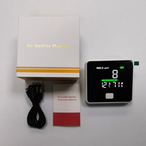 DM103B 3-in-1 PM2.5 Monitor 0-999µg/m³ Home Air Quality Monitor for PM2.5 Temperature and Humidity