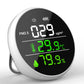 DM1305E 3-in-1 Round Air Quality Monitor 0-2000µg/m³ PM2.5 Monitor for PM2.5 Temperature &amp; Humidity