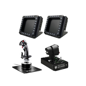 Original MFD COUGAR PACK 2 MFD (Including Screens) + F-16 Flight Stick + A10C Throttle for Thrustmaster