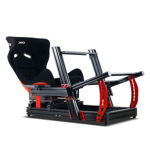 Simplayer Racing Simulator Cockpit Racing Simulator Seat (GT Bracket RC Red + Pro Seat) for Games