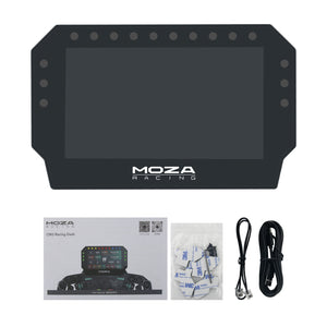 MOZA CM2 Dashboard Sim Racing Dash Display with 5.0-inch 720P Touch Screen &amp; 10 RGB Shift Indicators