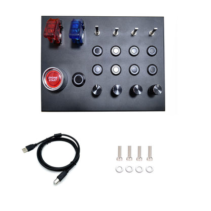 Simplayer Button Box Sim Racing Button Box Accessory (without Clamp) Suitable for Sim Racing Games