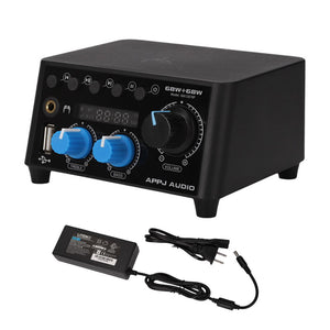 MA12070P Bluetooth Digital Power Amplifier 68W+68W HiFi MP3 Music Player with Power Adapter Support One Pair of 20-150W Speakers