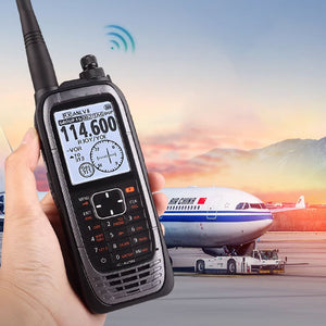 IC-A25N Aviation Handheld Walkie Talkie 6W PEP Built-in GPS Module IP57 Waterproof Support for VOR Navigation Function for ICOM
