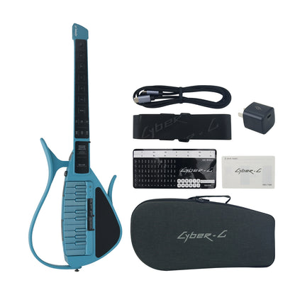 Blue Cyber-G Multifunctional Electric Guitar Intelligent Stringless Professional MIDI Guitar for Music Solo